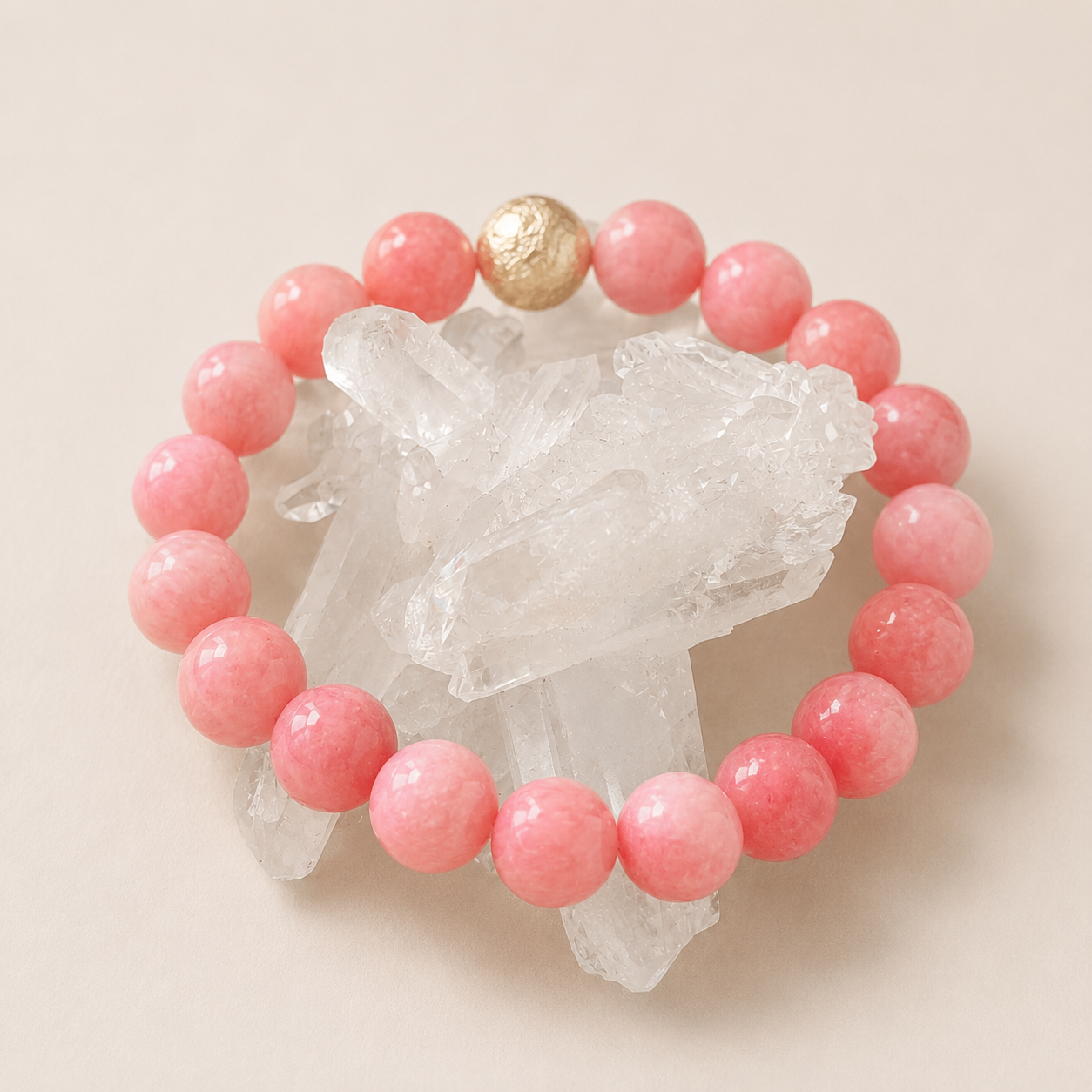 Rhodochrosite Bracelet Reiki Charged